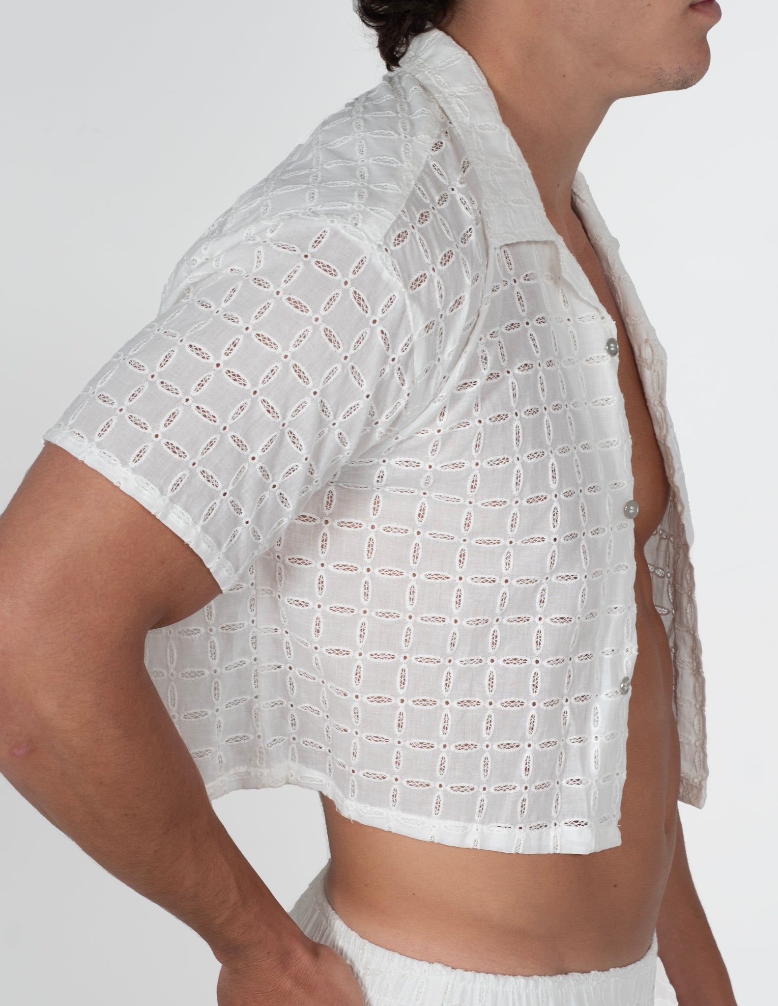 Embroidered Amalfi Button-Up Shirt