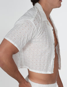 Embroidered Amalfi Button-Up Shirt