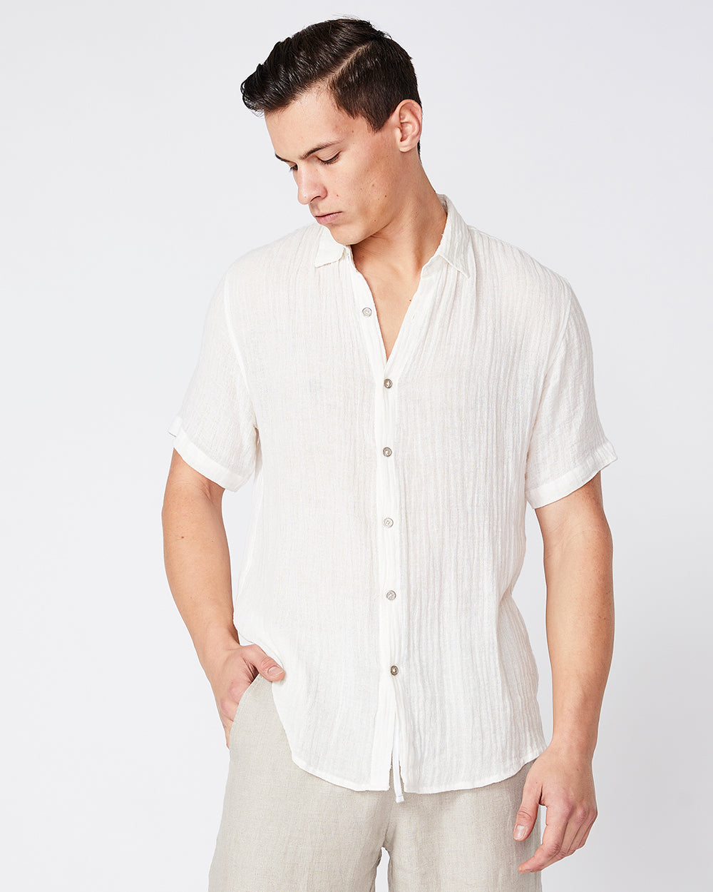 Linen Rami Shirt – merlino street